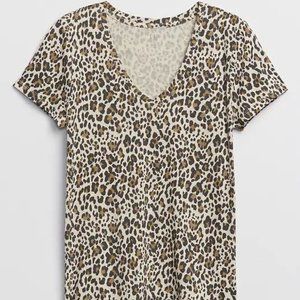 Leopard Print GAP Tee